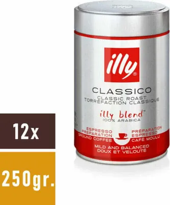 Produktbild von illy Espresso Classico Gemahlen 12x250gr.