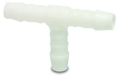 Productafbeelding van Slangkoppeling kunststof T-stuk 8 mm polyacetaal - Max. druk 10 bar, temperatuur -40°C tot +80°C voor 8 mm slangen