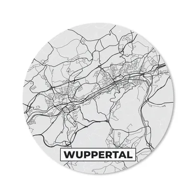 Produktbild von MuchoWow® Mauspad Mousepad Karte - Wuppertal- Karte - Deutschland - Stadtplan 20x20 cm - Mousepads - Maus Mat - Pad - Mausunterlage - Schreibtischmatte