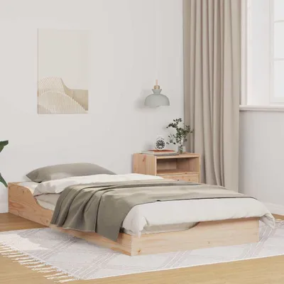 Produktbild von Möbel Bodenbettgestell Braun 80 x 200 cm Massivkiefer - Klassische Betten 873391