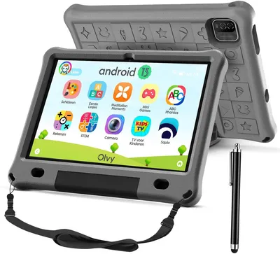 Zdjęcie produktu dla Tablet dla dzieci Olvy 10,1 cala HD, tablet dla dzieci z systemem Android 14, 128 GB, bateria 6000 mAh, kontrola rodzicielska, tablet dla dzieci z funkcją ochrony wzroku, tablet dla dzieci