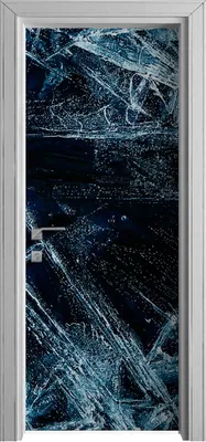 Produktbild von Tür Selbstklebende 80x210 cm Türfolie Türtapete Klebefolie -  Eis Strukturen