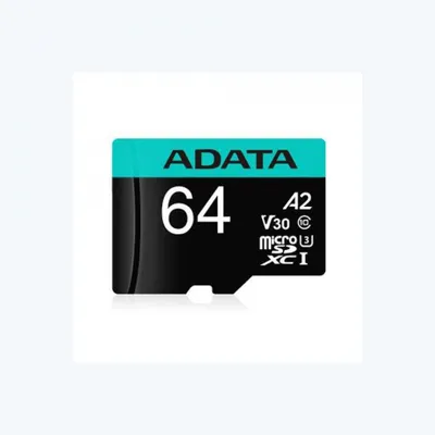 Obrázek produktu pro ADATA Premier Pro, 64 GB, MicroSDXC, Třída 10, UHS-I, 100 MB/s, 80 MB/s