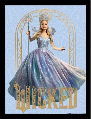 Image de Wicked - Cadre Poster encadré, Glinda PM12496 (40 cm x 30 cm) (Bleu ciel)