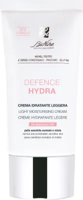 Zdjęcie produktu dla BioNike Defence Hydra - Lekki krem nawilżający do skóry wrażliwej, normalnej i mieszanej (50ml)