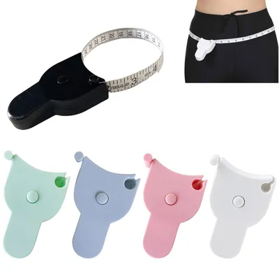 Produktbild von Sportmaßband - Einziehbares Körpermaßband für Nähen und Körpermaße - 5 Stück - 150 cm Länge