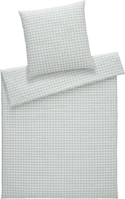 Produktbild von elegante Seersucker-Kissenbezug einzeln Lilly Farbe Salbei Größe 40x80