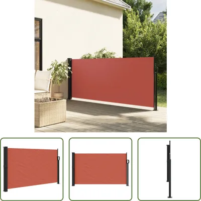 Produktbild von The Living Store Seitenmarkise Ausziehbar Terrakottarot 120x600 cm