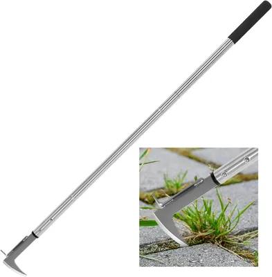 Imagen del producto de Herramienta manual para eliminar malas hierbas, eliminador de malezas con mango largo, 138-105-69 cm, ajustable, herramienta para jardín para eliminar malas hierbas, eliminador de malezas ergonómico