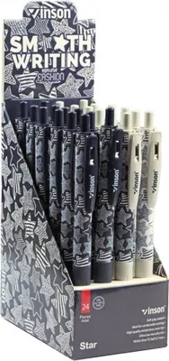 Zdjęcie produktu dla Długopis automatyczny Fashion Star niebieski 0,7 mm 24 sztuki