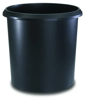 Zdjęcie produktu dla Laufer 26506, pojemność 18 litrów, okrągły, czarny, średnica 31 cm, wysokość 300 mm, 1 sztuka