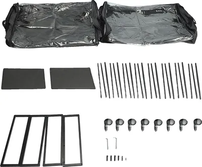 Obrázek produktu pro Úložný box pod postel, prachotěsný, multifunkční design, černý