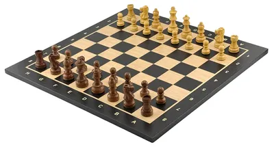 Produktbild von Exklusives Italfama Turnier-Schachset: Premium Classic Akazienfiguren & Ebenholz-Ahorn Brett 48x48 cm