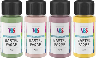 Produktbild von VBS Bastelfarben-Set "Fairytale", 4 x 50 ml
