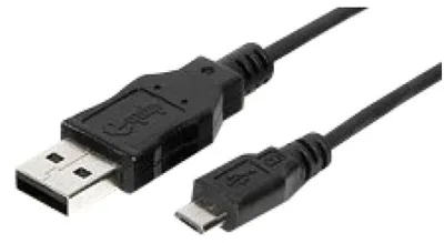 Produktbild von Equip USB 2.0 A auf Micro-B Kabel, 1.8m , M/M, Schwarz, 1,8 m, USB A, Micro-USB B, USB 2.0, Männlich/Männlich, Schwarz