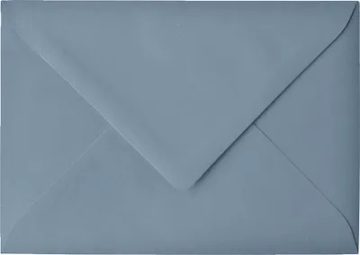 Produktbild von Briefumschlag Graublau C6 25 Stück Einfarbig | Hochwertige Kuverts ohne Fenster mit Nassklebung | für Karten, Einladungen, Briefpost NORDEULE