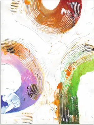 Produktbild von ARTland Glasbild Die Kreise eines Lebens Größe: 60x80 cm