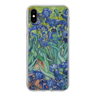 Produktbild von MuchoWow® Handyhülle Schutzhülle Hülle für iPhone Xs Schwertlilien - Vincent van Gogh Silikon Softcase Handy Hülle - Handytasche