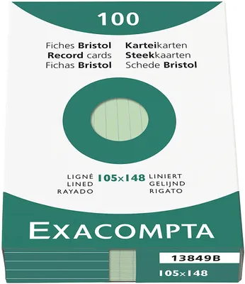 Produktbild von Brause Exacom Cards A6 Lined Green