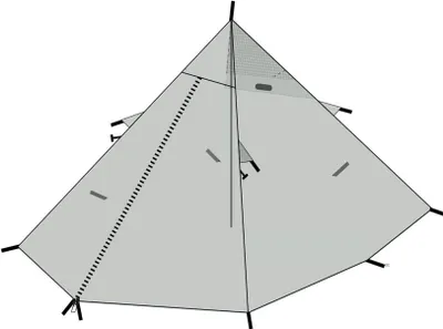 Produktbild von DD Hammocks DD Superlight Pyramid Tent Family Gartenmöbel