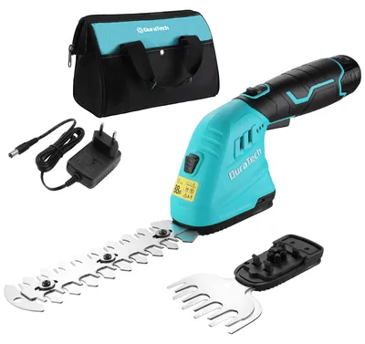 Immagine prodotto di Potatore e tagliaerba a batteria 12 V, 2-in-1, con batteria da 2Ah e caricabatterie
