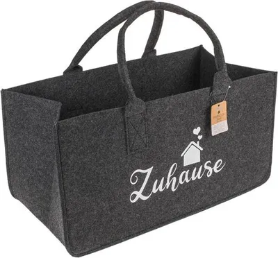 Produktbild von Tragetasche aus Filz 31L 50x25x25cm Filztasche grau oder anthrazit Zuhause