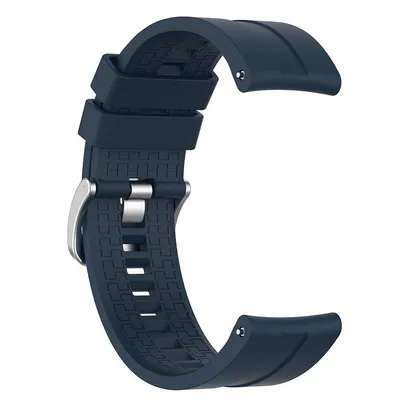 Produktbild von BStrap Silicone Cube Armband für Samsung Galaxy Watch 3 45mm, navy blue