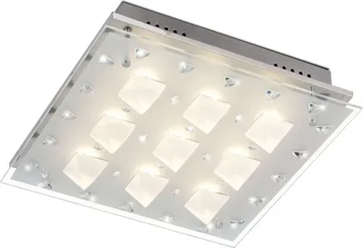 Produktbild von LED Deckenleuchte aus Chrom und Glas