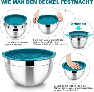 Produktbild von 3 blaue Kunststoffmengkommensets