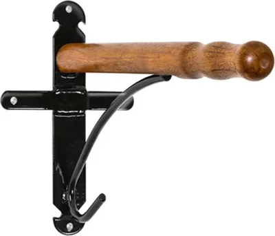 Produktbild von Stubbs - Retro - Sattelhalter - mit Stubbyfine beschichtet, Gefärbtes Wachs, Stahl, Holz TL4825 (Einheitsgröße) (Braun/Schwarz)