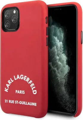 Image de Apple iPhone 11 Pro Coque arrière Karl Lagerfeld KLHCN58NYRE Rouge pour iPhone 11 Pro