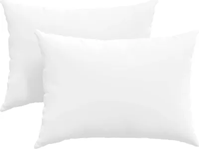 Produktbild von vidaXL Sofakissen 2 stk. Stoff Weiß 70 x 50 cm