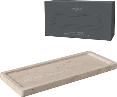 Produktbild von Villeroy & Boch Servierplatte Manufacture DH 25.50x1.50 cm beige