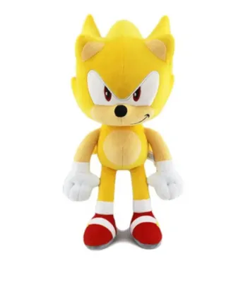 Produktbild von Super Sonic Plüschtier 30 cm – Kuschelfigur Sonic, Tails, Knuckles, Shadow & Amy – Geschenk für Kinder & Fans