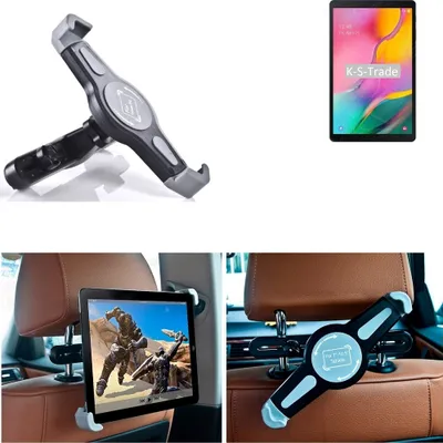 Produktbild von K-S-Trade Tablethalterung kompatibel mit Samsung Galaxy Tab A 10.1 2019 Wi-Fi KFZ Kopfstützen Halterung 360° Auto Sitzhalterung Headrest Holder