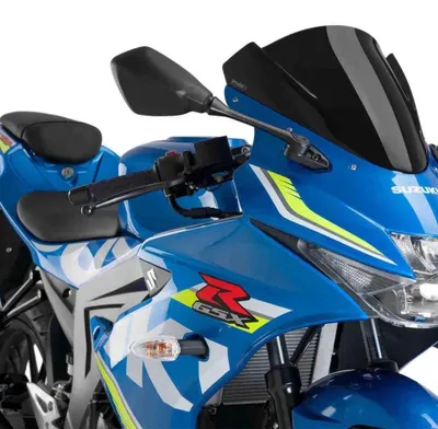 Produktbild von Puig Racing Suzuki Gsx-r125 Windschutzscheibe Schwarz  Schwarz One Size