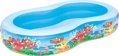 Produktbild von Bestway® Family Pool Fish 'n Friends ™ 262 x 157 x 46 cm, oval
