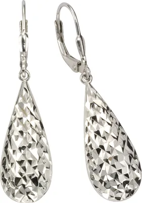 Produktbild von F Ohrhänger 925/- Sterling Silber 4,1cm weiß 025230056