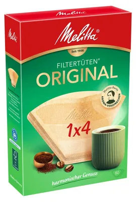 Productafbeelding van Melitta 70453 Filtert.1x4, bruin, 80 stuks