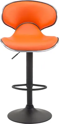 Produktbild von 2er Set Barhocker Las Vegas V2 Kunstleder schwarz orange