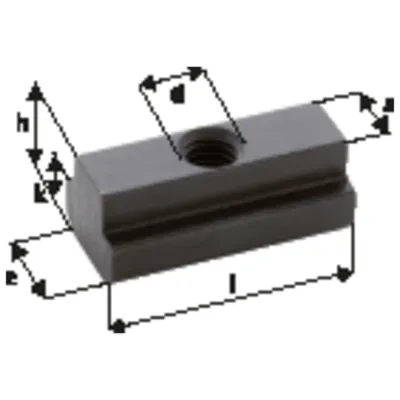 Obrázok produktu pre AMF T-drážková matica DIN 508 L M10 x 12 mm 84673 (T-drážková matica)