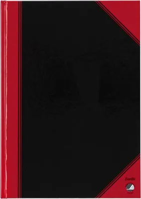 Immagine prodotto di Bantex - Quaderno nero/rosso A4 a righe 70 g 96 fogli | 6 pezzi