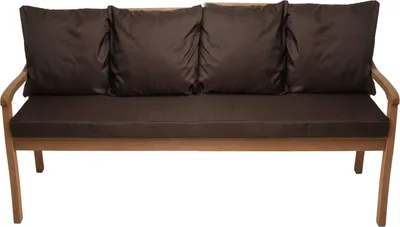 Immagine prodotto di Cuscini per panchina da giardino Brown| Seduta 180x60x7 + schienale 4x 56x50cm| Cuscini per altalena da giardino| Cuscini per divano da giardino per 4 persone