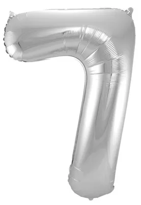 Produktbild von Folat 63177, Spielzeugballon, Folie, Silber, Geburtstag, Anzahl, 860 mm