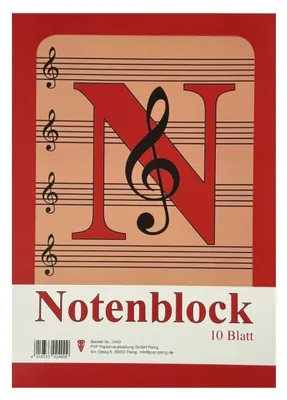 Produktbild von PENIG Notenblock A4 10 Blatt