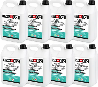 Produktbild von Acryl Tiefengrund 40L Grundierung Unter Farben und Tapeten Frostbeständig RM02