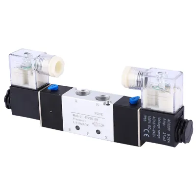 Obrázek produktu pro 4V220-08, elektromagnetický vzduchový ventil, pneumatický elektromagnetický vzduchový ventil, elektromagnetický ventil, pneumatický vzduchový ventil