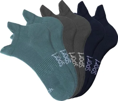 Produktbild von Bench Sneakersocken 6 -teilig 2x dunkel mint, 2x grau, 2x marine Größe 39/42