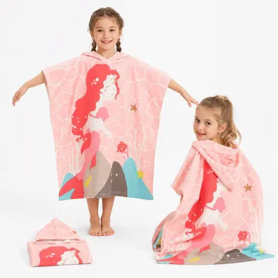 Immagine prodotto di Poncho mare con cappuccio per bambini - Sirena, 150 cm, productTiles.product.images.aiGenerated