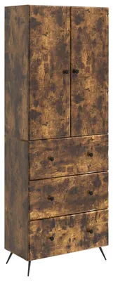 Immagine prodotto di Set di armadietti vidaXL, 2 pezzi, rovere affumicato, 66 x 34,5 x 90 cm